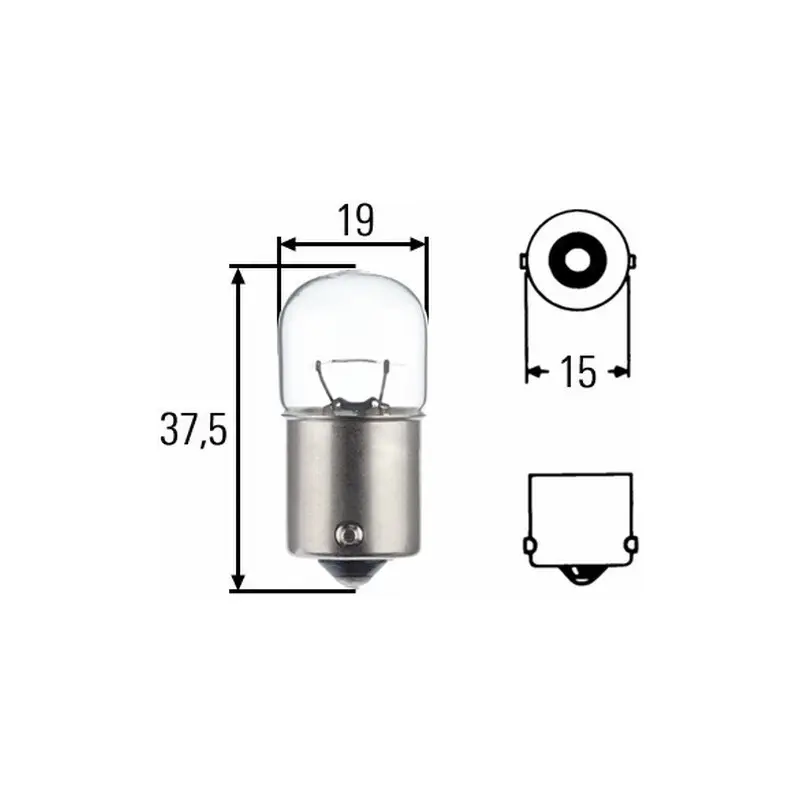 BA15s 10W 12V Bulb Clear China.webp
