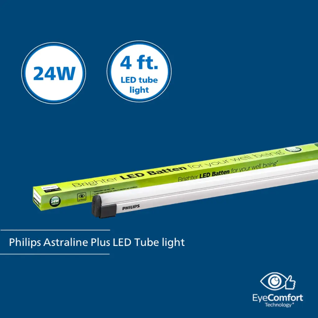 Philips Astra Line Plus LED Tube 24w Batten 4ft White 2.webp