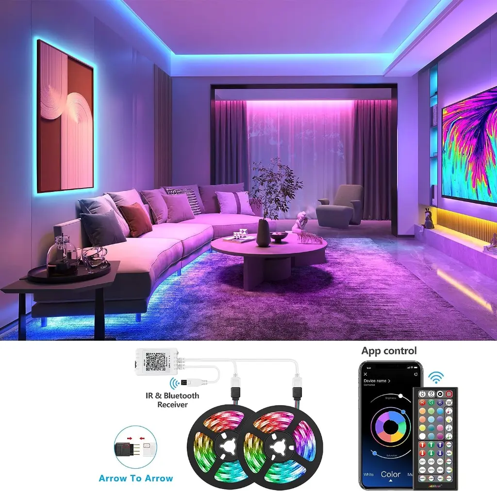 Running RGB LED Strip Light USB (App, Remote, Music, Button) 5.webp