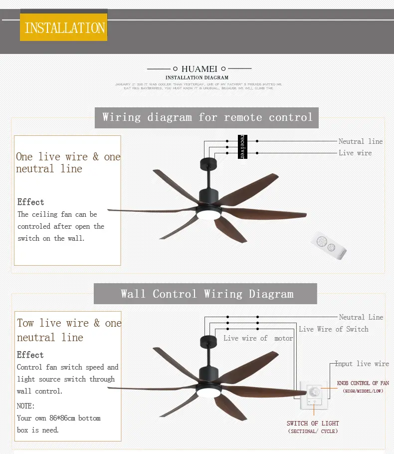 Aviator Ceiling Fan 72 With LED Light And Remote (6 Blade) 1 year Warranty 6.webp