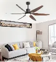 Aviator Ceiling Fan 72 With LED Light And Remote (6 Blade) 1 year Warranty 0.webp