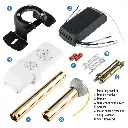 Exclusiv Crystal Chandelier Retractable Blade Ceiling Fan with Light 10.webp