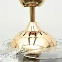 Exclusiv Crystal Chandelier Retractable Blade Ceiling Fan with Light 7.webp