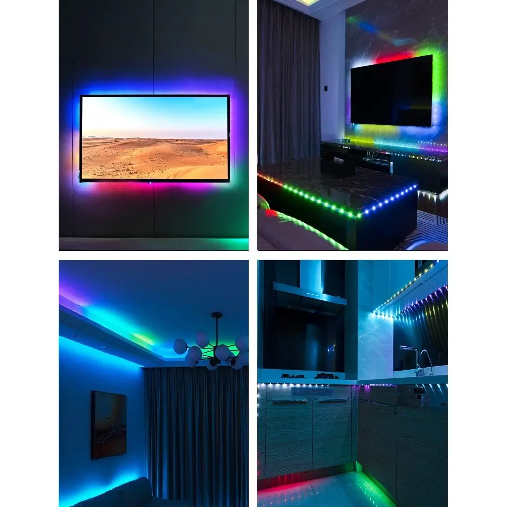 USB Mood Light for TV & Room ( App, Remote, Music ) 2.webp