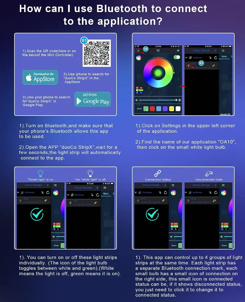 USB Mood Light for TV & Room ( App, Remote, Music ) 8.webp