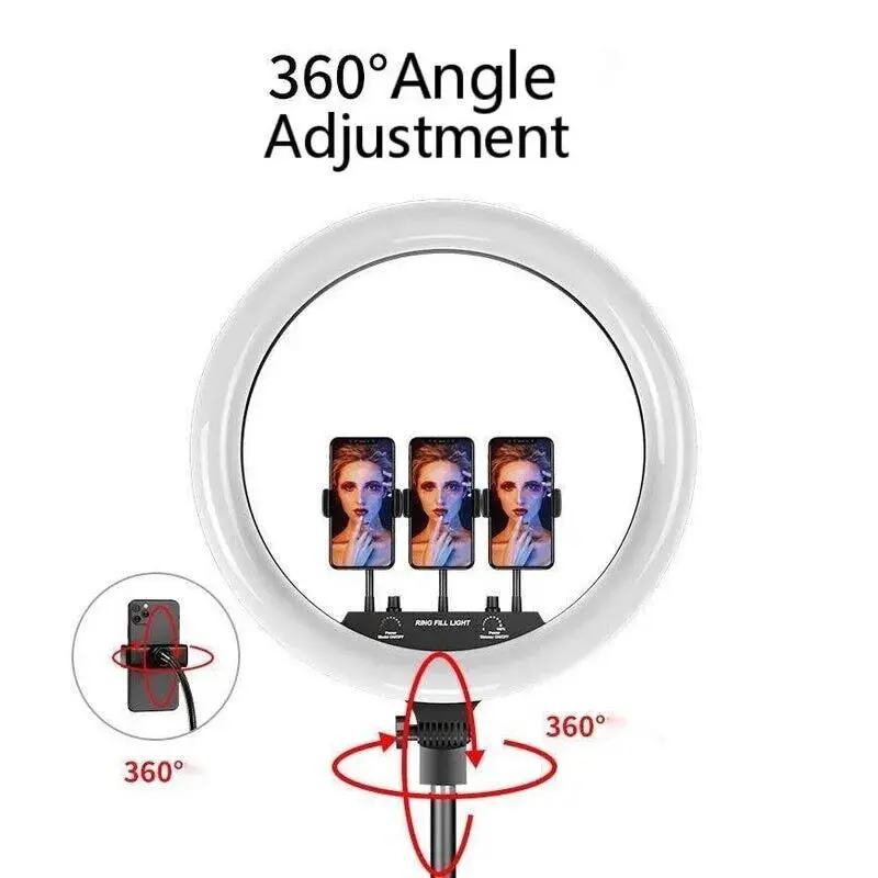 Ring Light RGB LED MJ-18 Inch with 6 Ft Stand a.webp