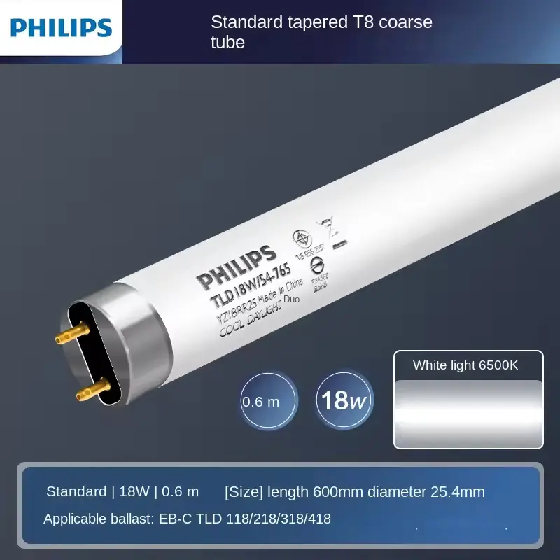 Philips Florescent Tube Light 18W TL 54-765 Lifemax T8.webp