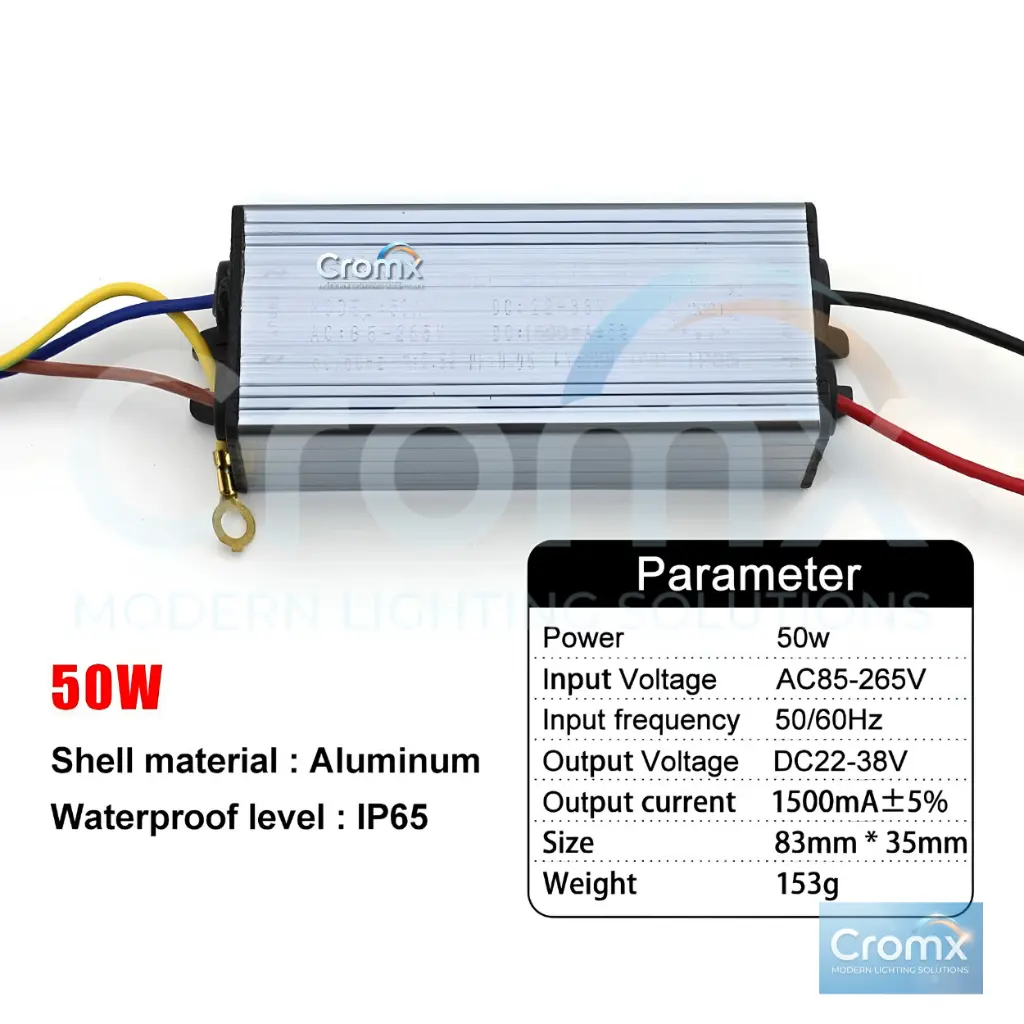 Cromx 50W LED Driver - Power Supply 1.webp