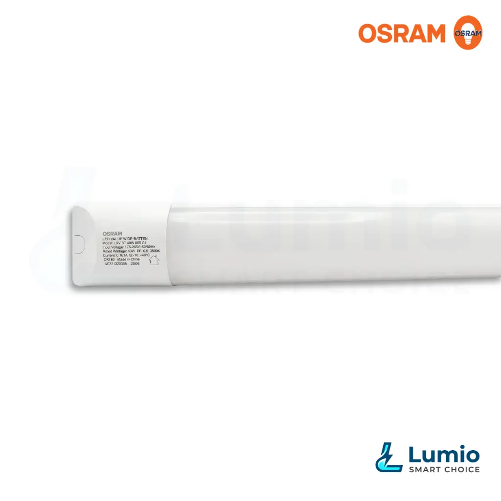 Osram 40W LED Wide Batten Dustproof Eco 6500K 2.webp