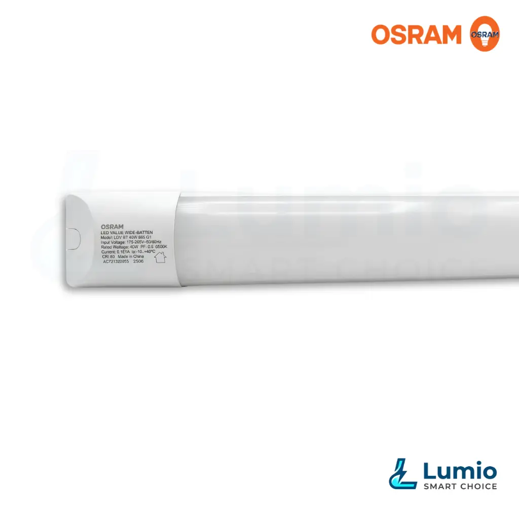 Osram 20W LED Wide Batten Dustproof Eco 6500K 2.webp