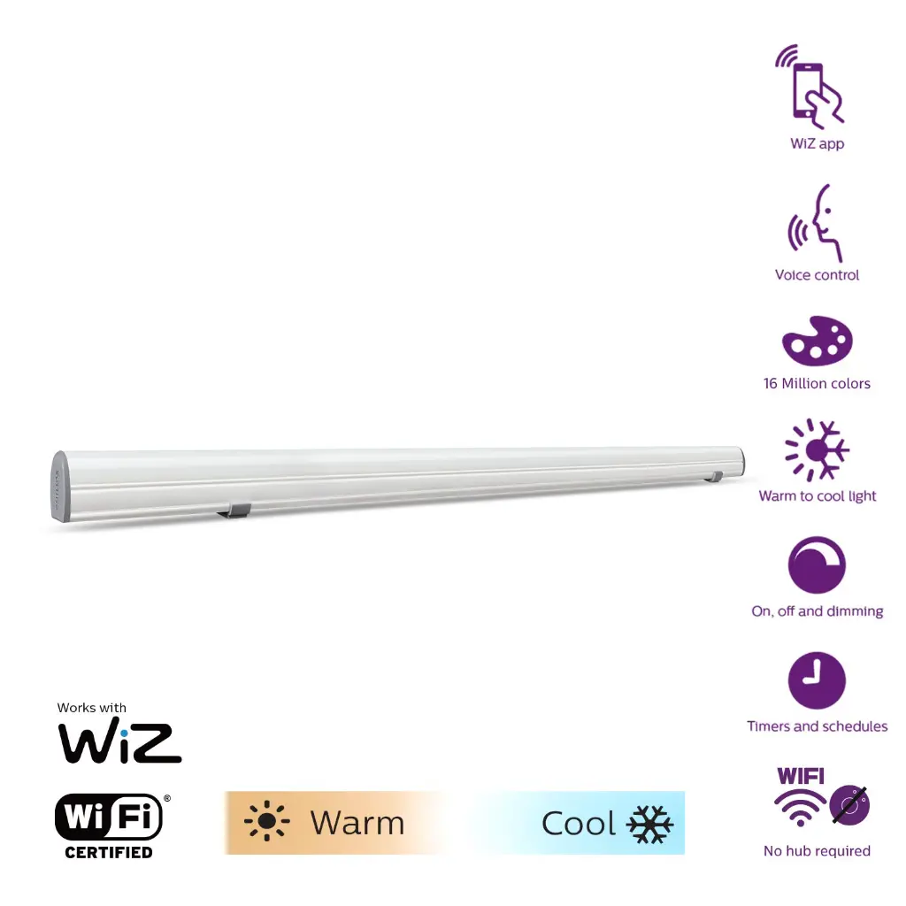 Smart Wi-Fi Batten 4ft 24w 2600lm (WhiteTun) 2.webp