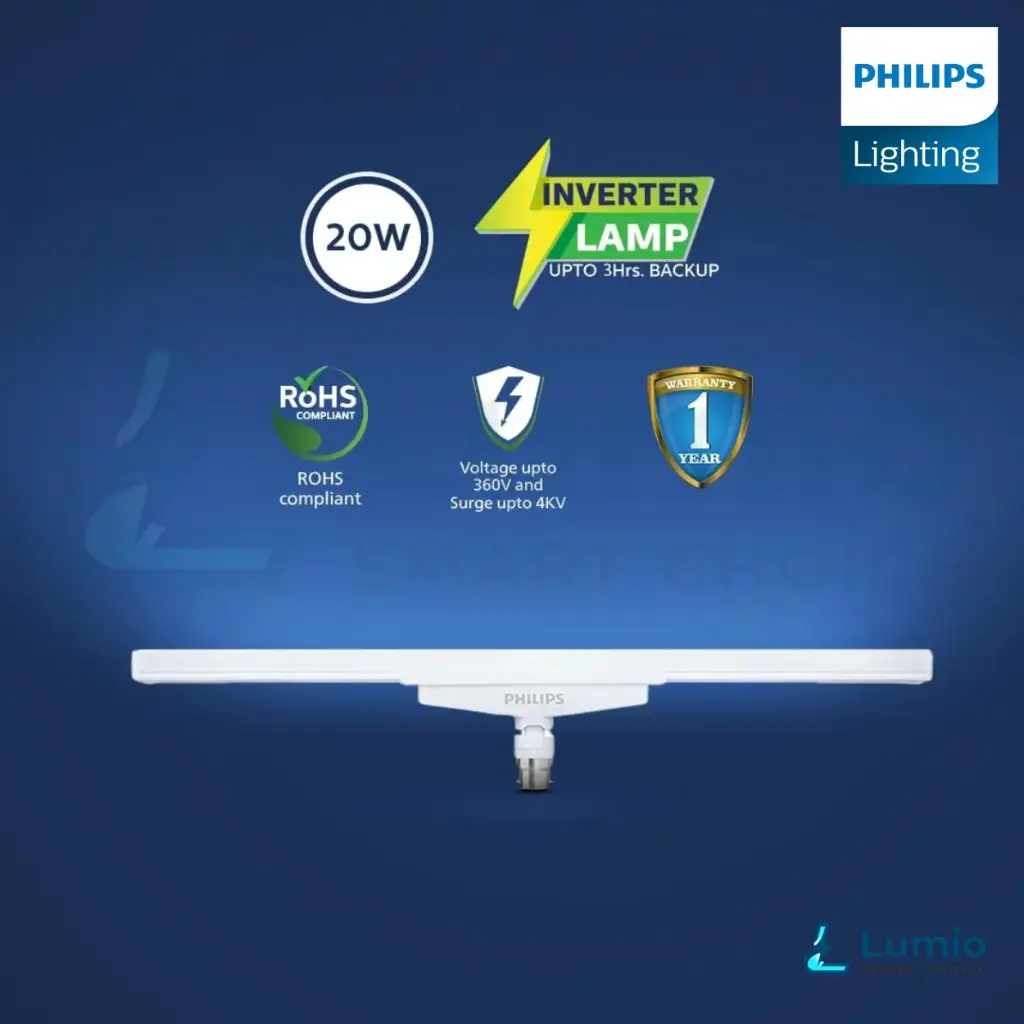 Philips 20W AC/DC Stellar Bright T-Beamer Emergency Bulb