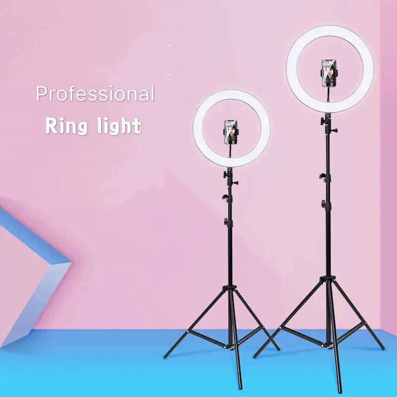 Ring Light & Tripod SET for Studio-YouTuber-TikToker (10 Inch, 3color)
