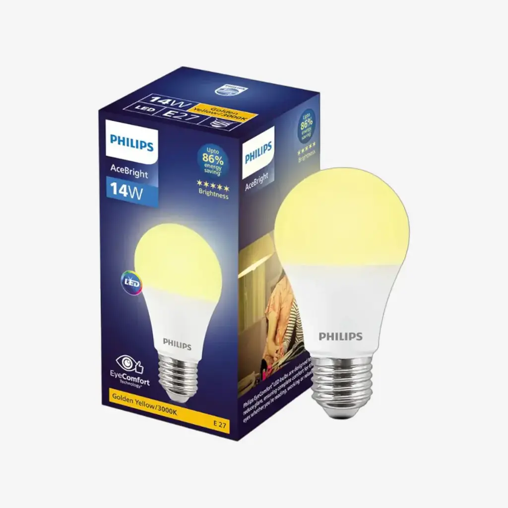 Philips Ace Bright LED Bulb 14W 3000K