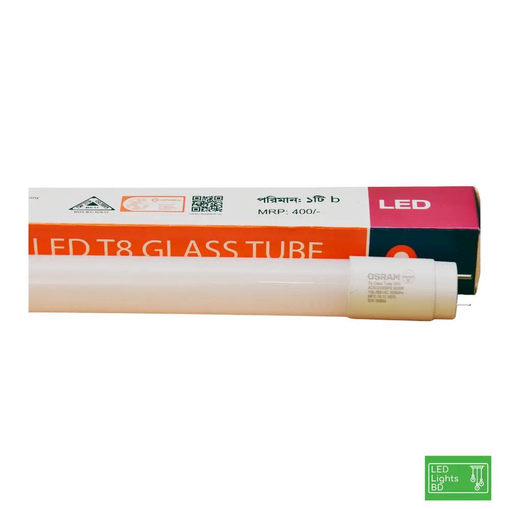 Osram LED T8 Glass Tube Super Bright 20W 6500K