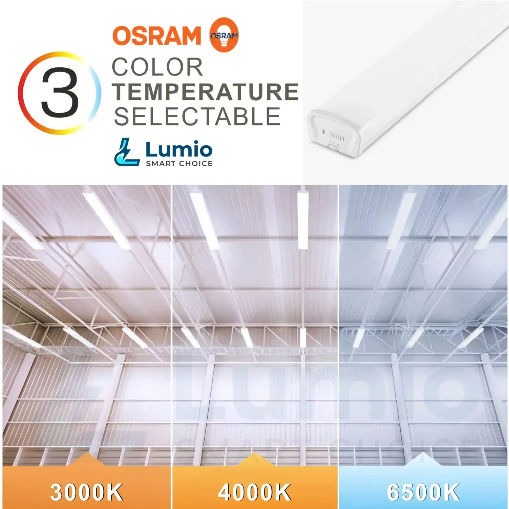 Osram 60W 3in1 LED Smart Value Batten 4ft Flicker Free Studio Light