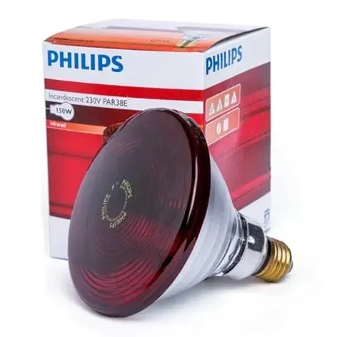 Philips PAR38 IR Lamp 150W E27 230V Human Use Bulb Made in Poland