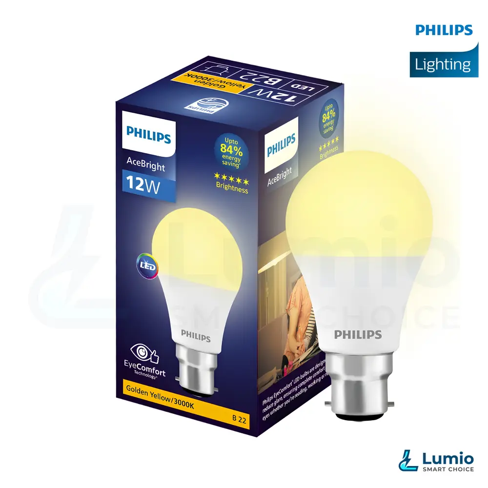 Philips 12W AceBright LED Bulb Warm 3000K