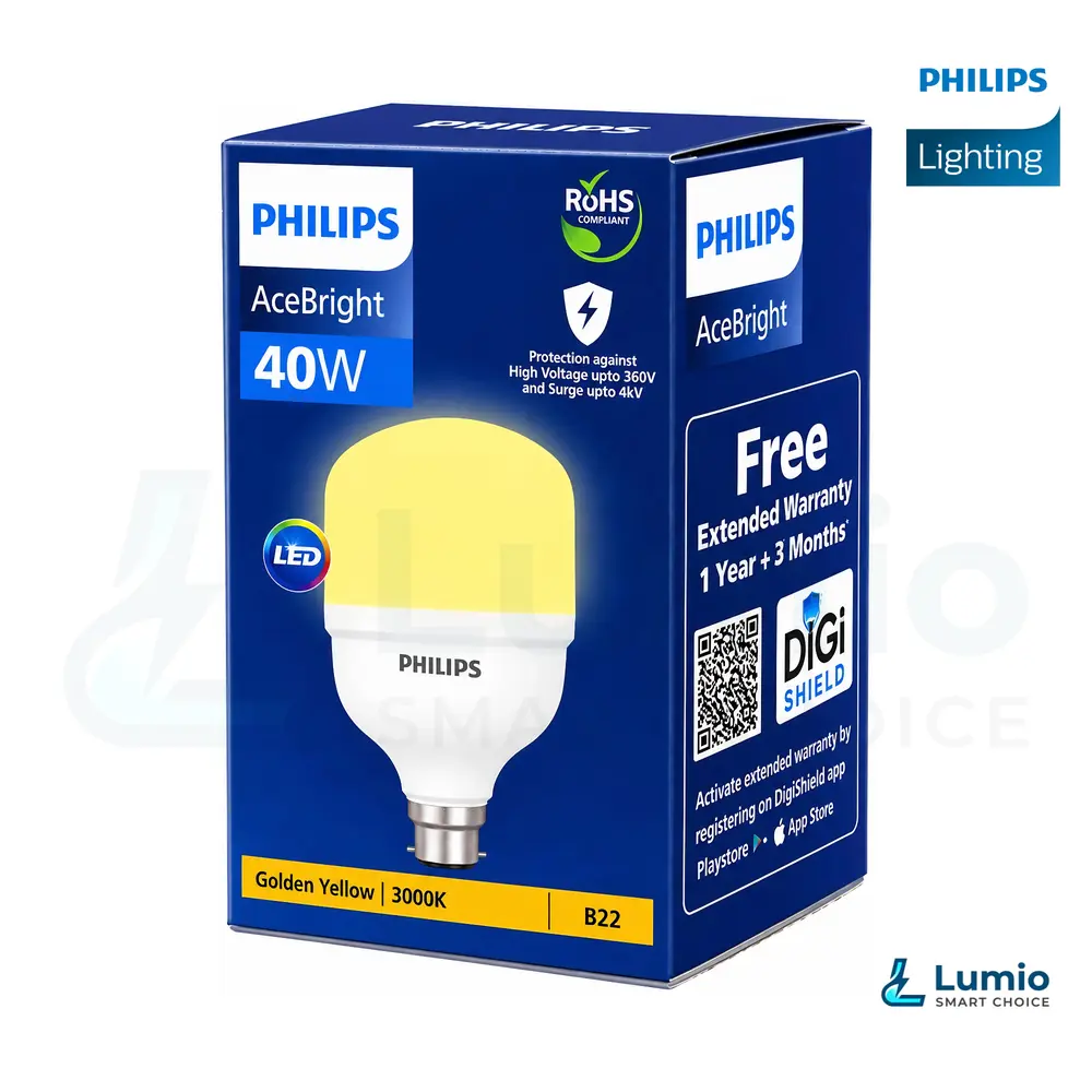Philips 40W AceBright LED Bulb Warm 3000K