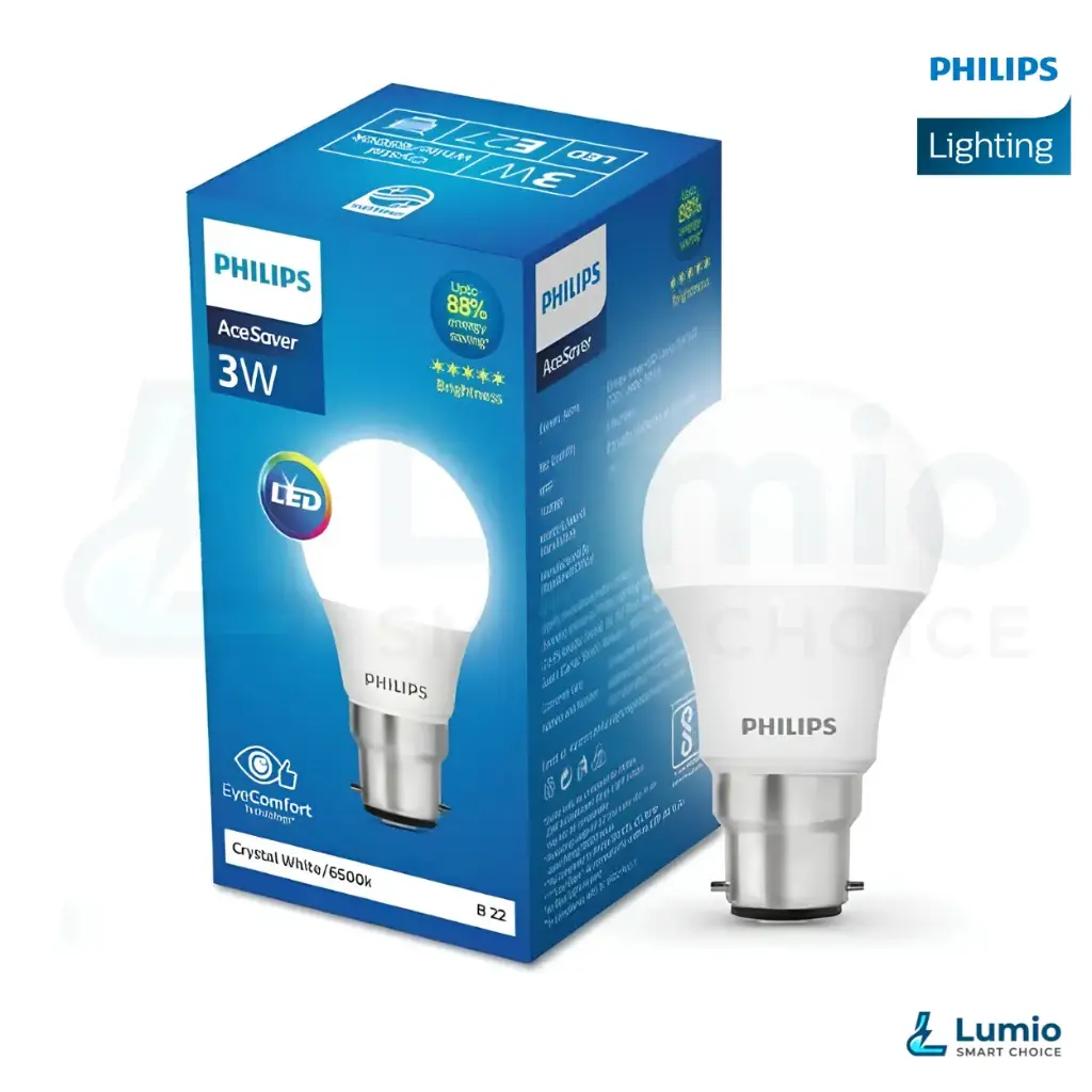Philips 3W AceSaver LED Bulb White 6500K