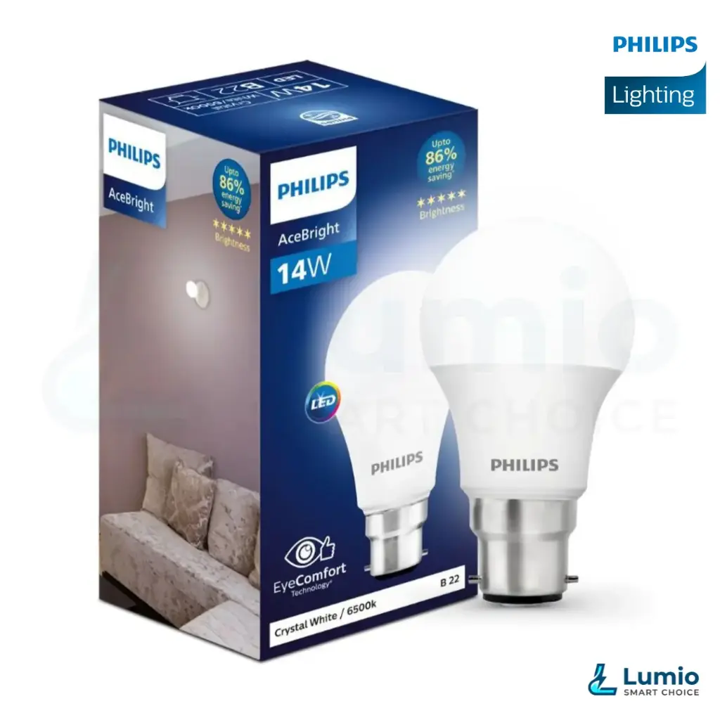 Philips 14W AceBright LED Bulb White 6500K