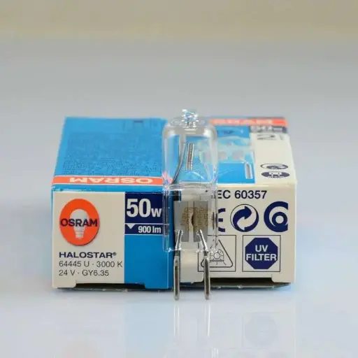 OSRAM 24V 50W G6.35 halogen capsule bulb Germany