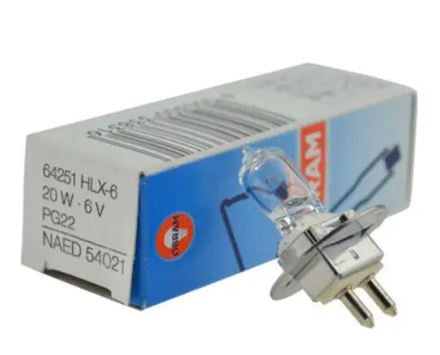 OSRAM 6V 20W PG22 halogen slit lamp-microscope light source bulb