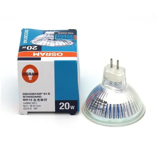 Osram Decostar Standard 44860 WFL 36 Degrees 20 Watt 12 Volt GU5.3