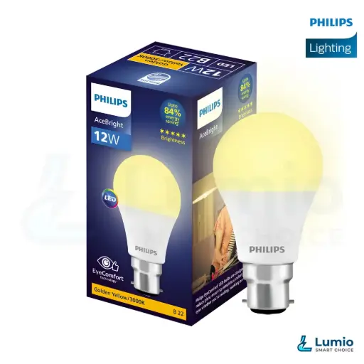 Philips 12W AceBright LED Bulb Warm 3000K
