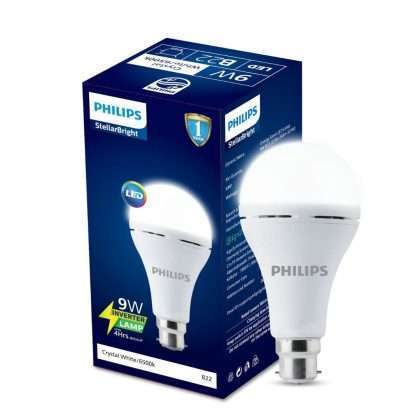 Philips 9W LED Emergency AC-DC Bulb White Pin
